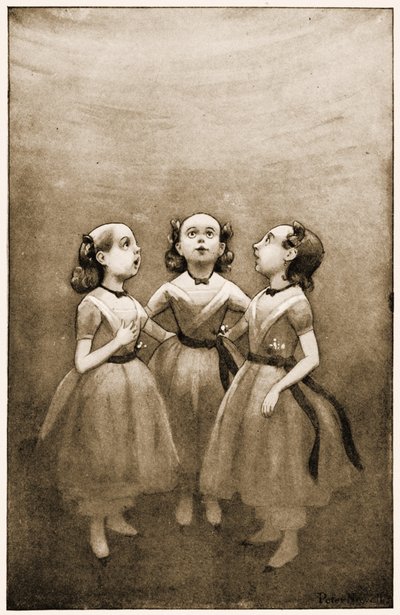 لقد عاشوا في قاع بئر ، توضيح لـ Lewis Carrolls Alices Adventures in Wonderland ، 1901 بواسطة بيتر نيويل